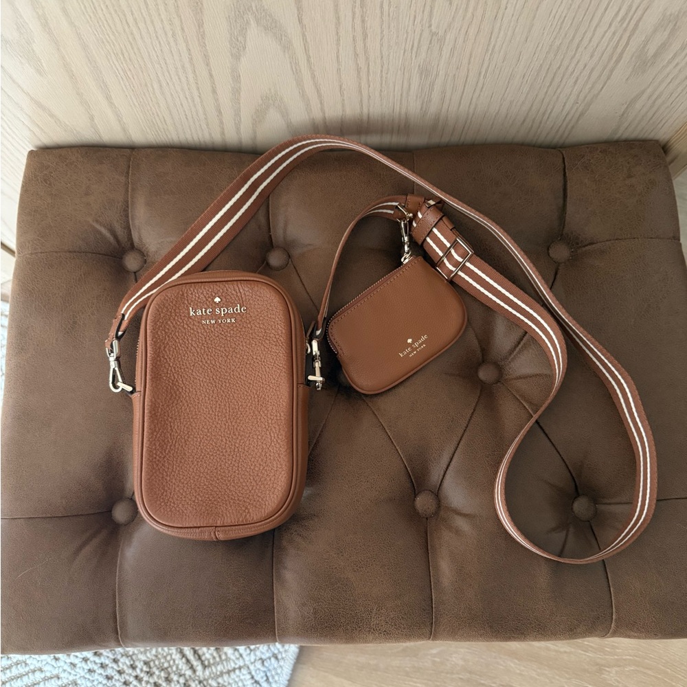 Kate Spade Brown Leather Crossbody Bag